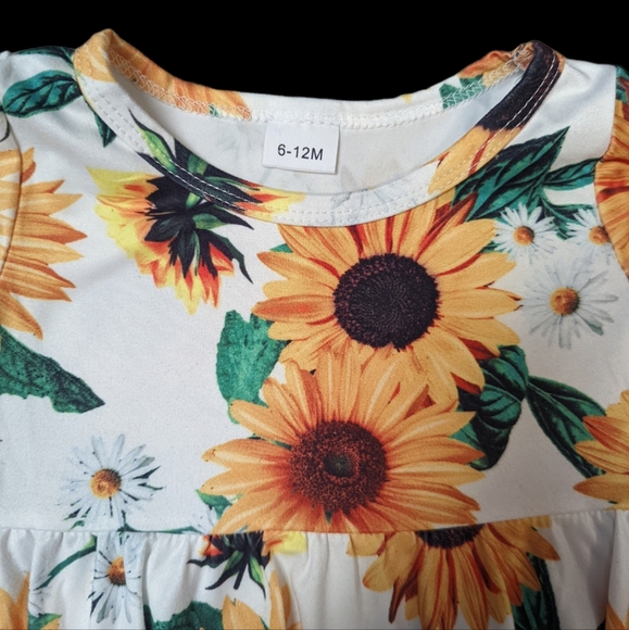 Baby Sunflower Stretchy Dress - Picture 4 of 4
